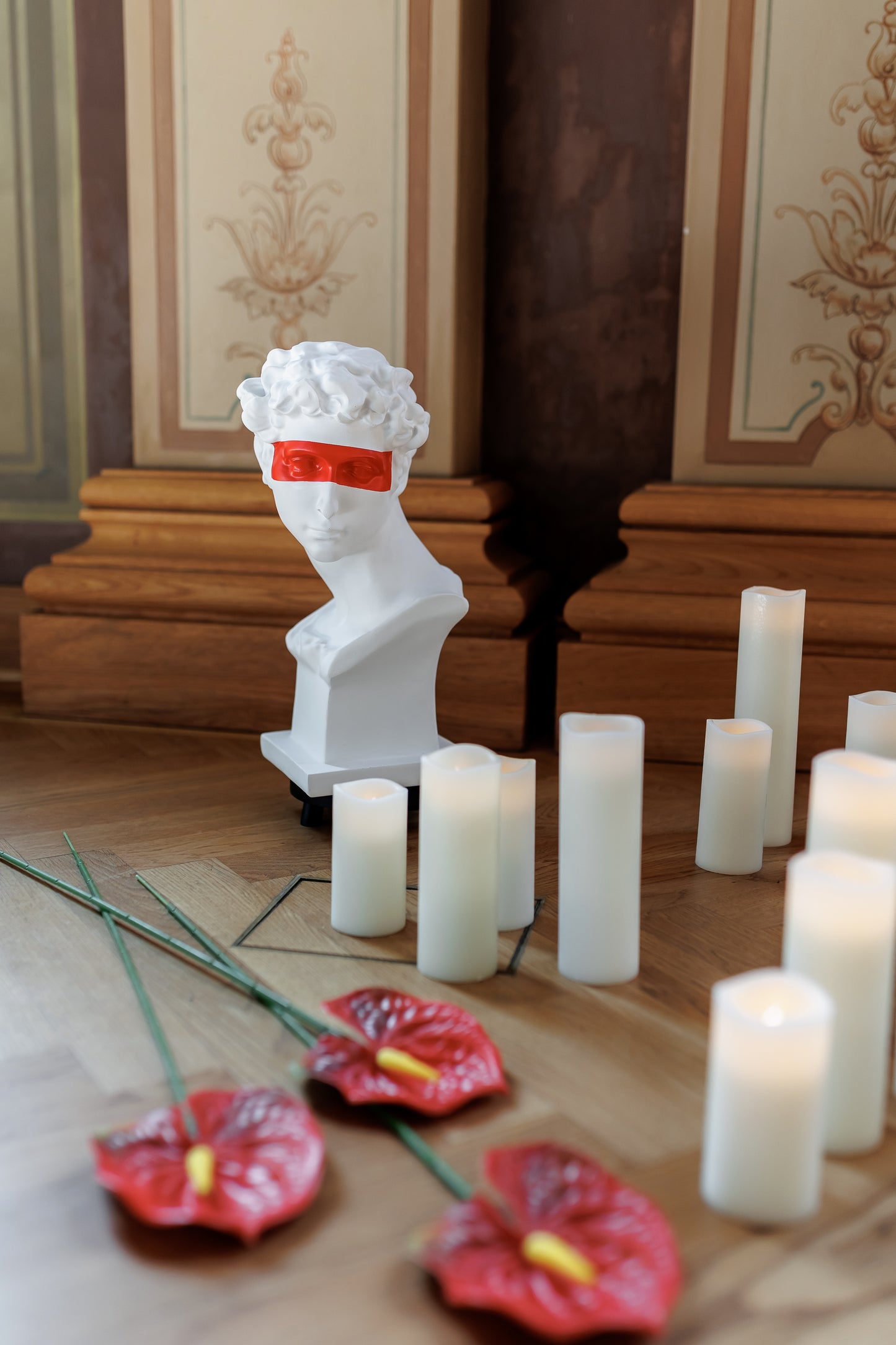 Vase/Büste männlich Rot