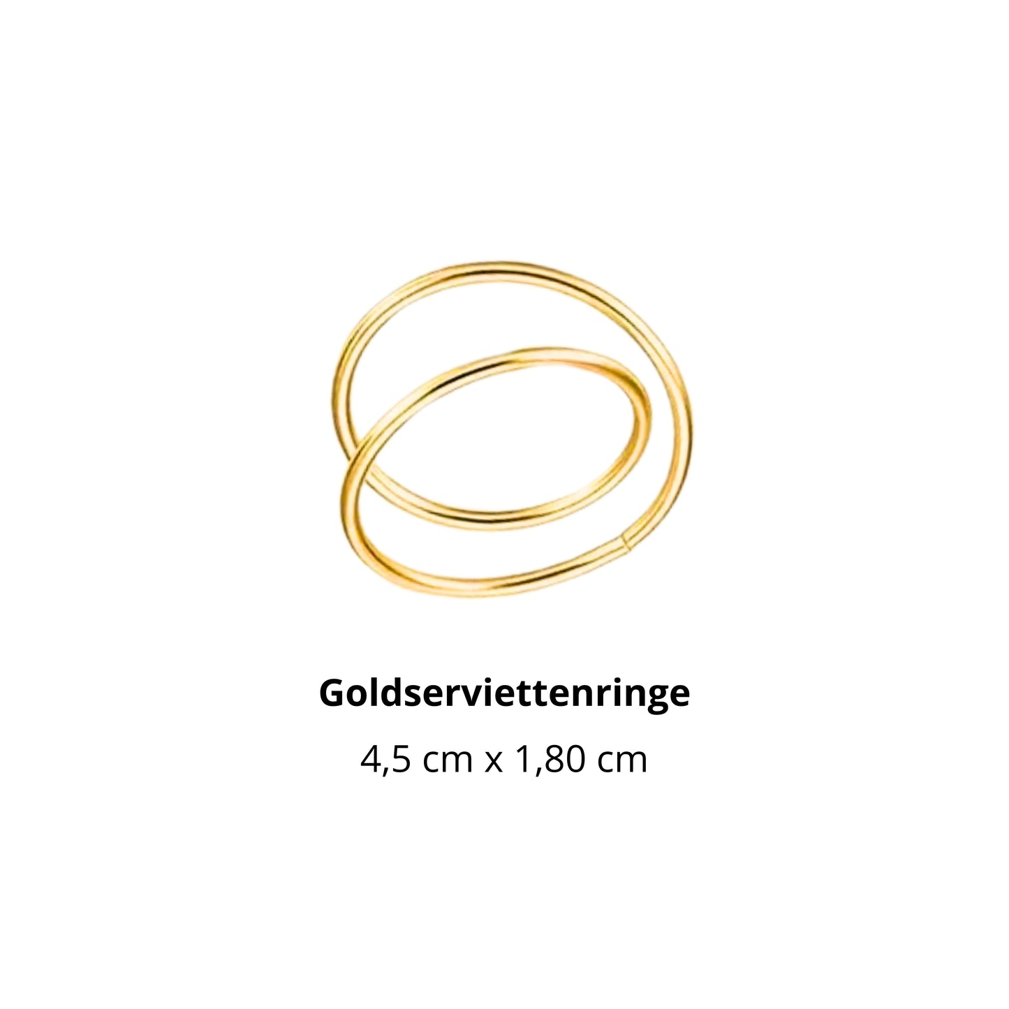 Goldserviettenringe "Spirale"
