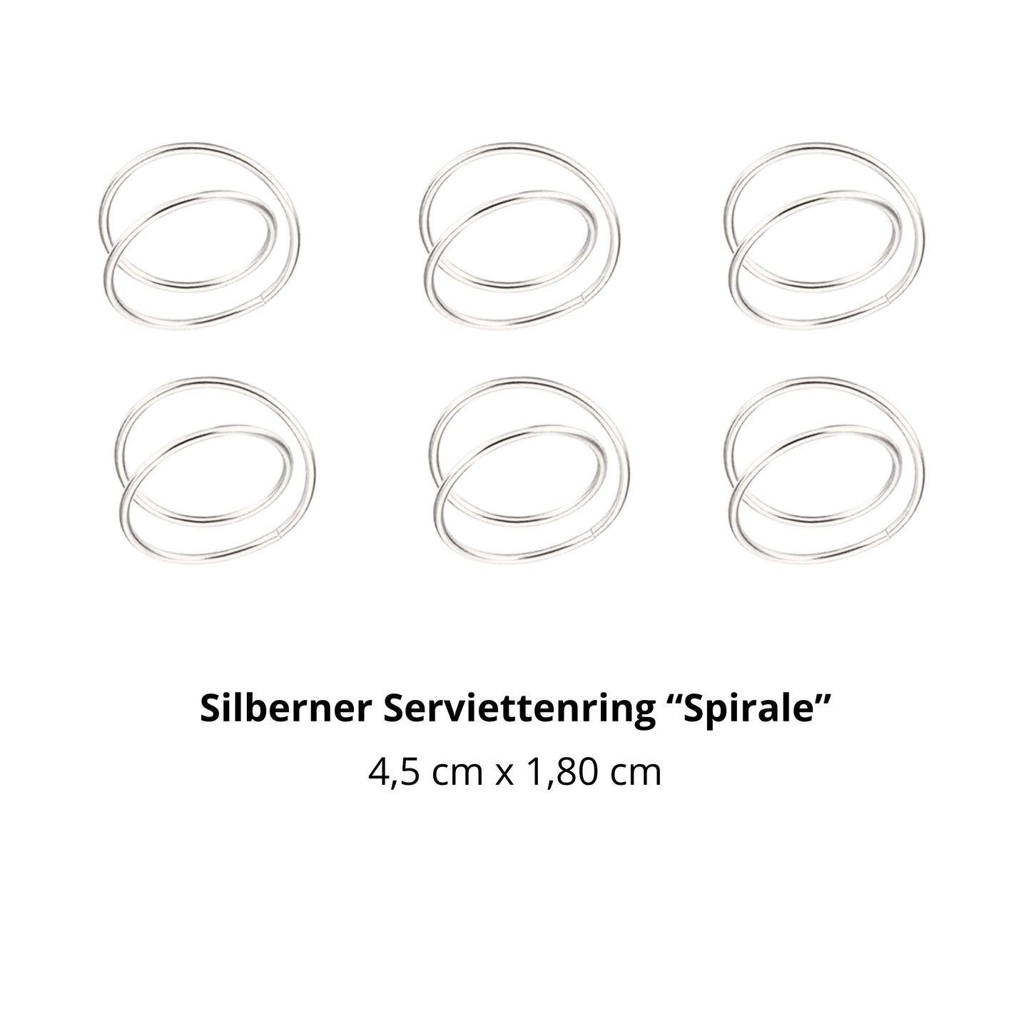 Serviettenring “Spirale” Silber