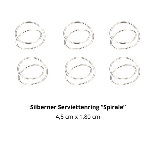 Serviettenring “Spirale” Silber