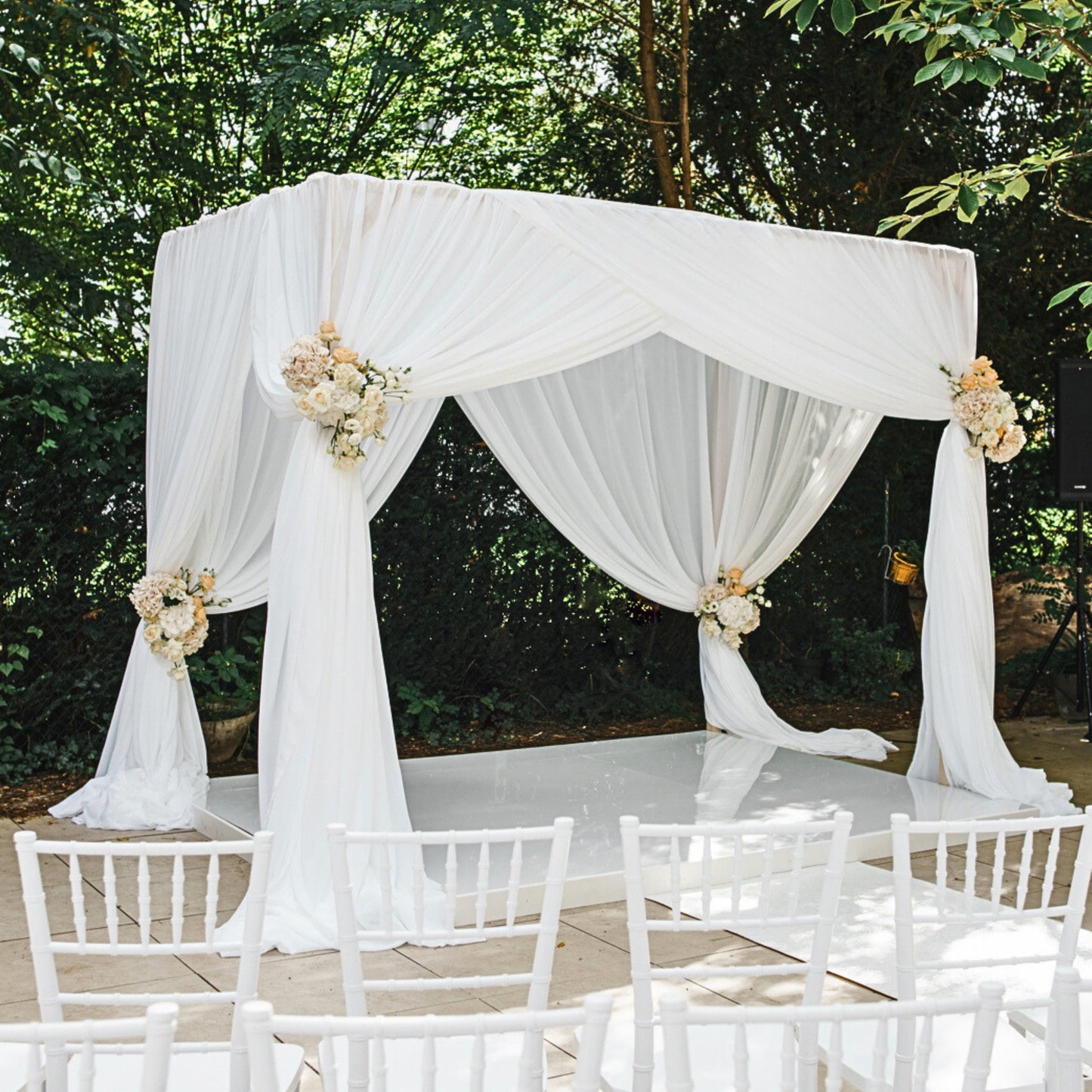 Hochzeitsbogen Chuppah Weiss