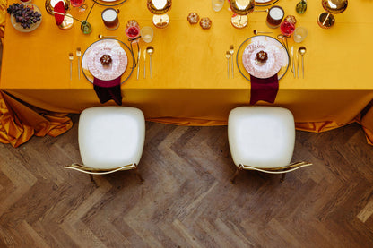 Samt-Tischdecke Senfgoldene Farbe 300 × 400 cm, bügelfrei (Copy)