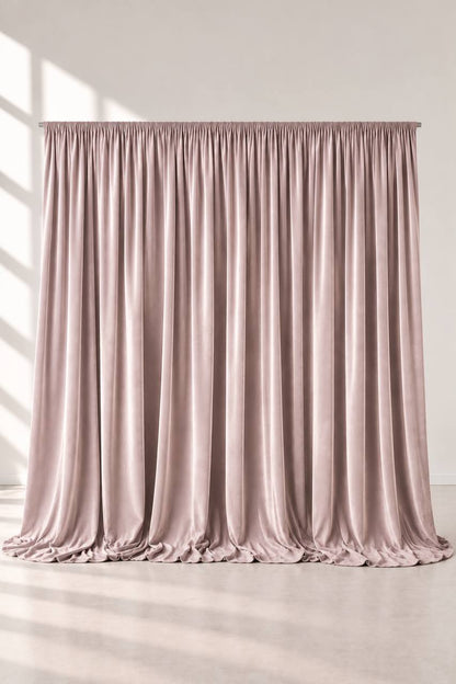 Samt-Fotowand Altrosa – 3 × 3 m