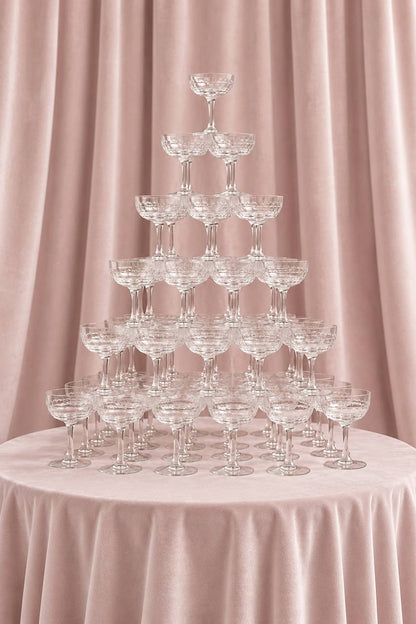 Champagnerpyramide mieten – 30 oder 50 Gläser | Berlin