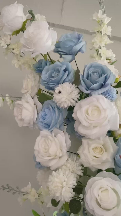 Hochzeitsbogen Halbkreis Blau